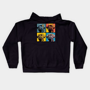 Pop Retro Boerboel Art - Cute Puppy Kids Hoodie